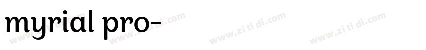 myrial pro字体转换